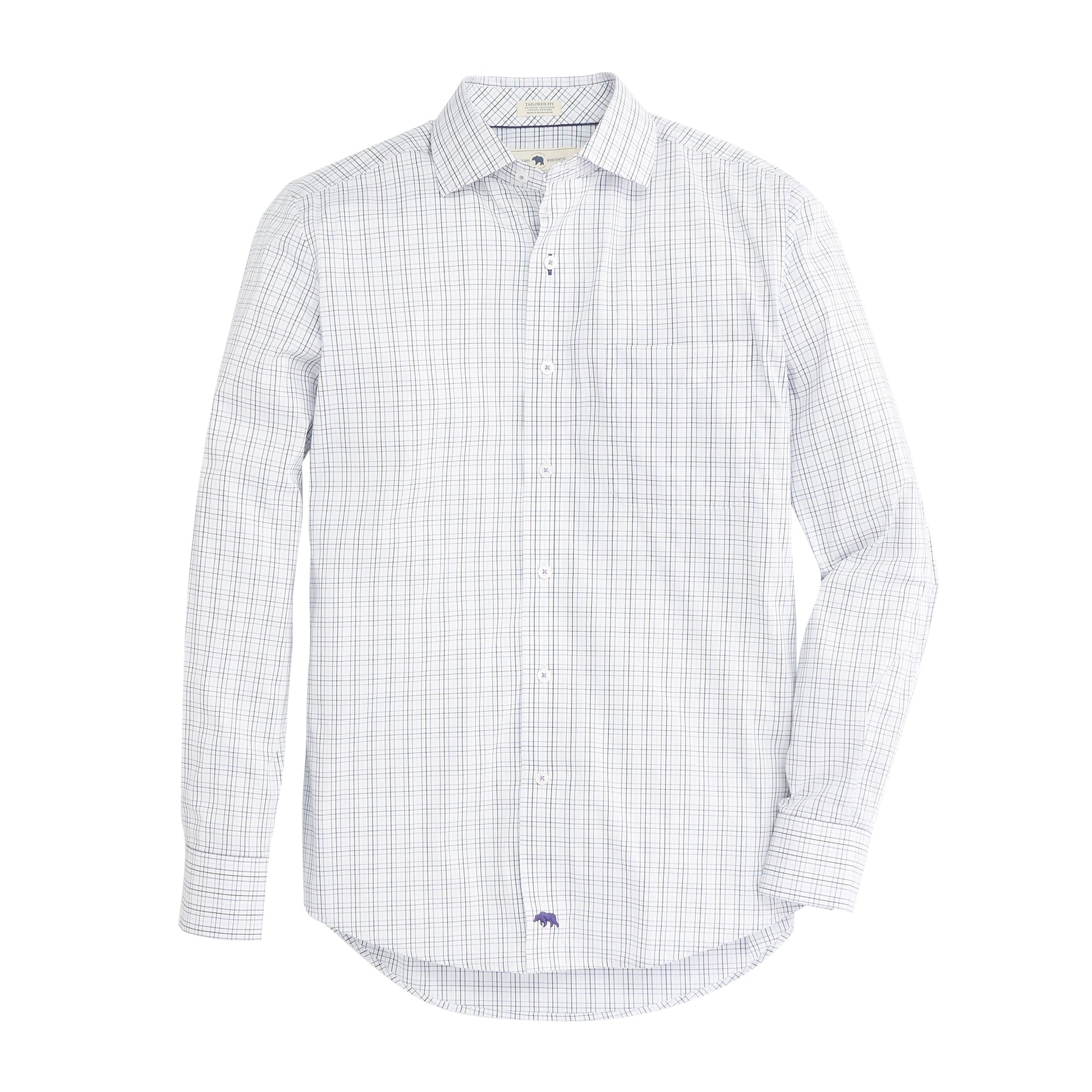 Onward Reserve Gannett Tailored Fit Spread Quad Button Down