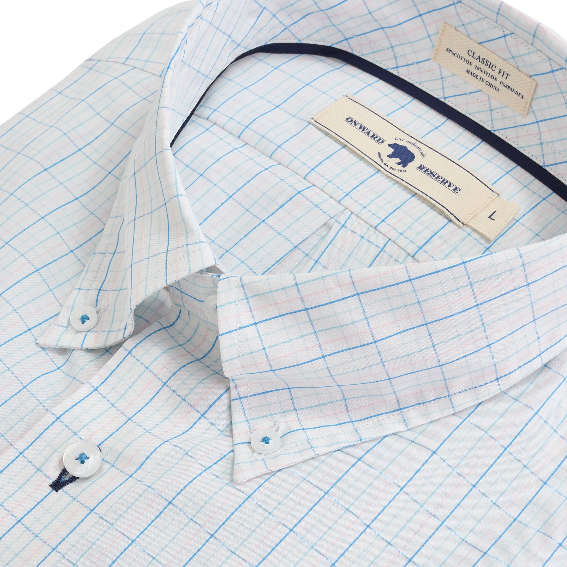Onward Reserve Piana Classic Fit Quad Button Down