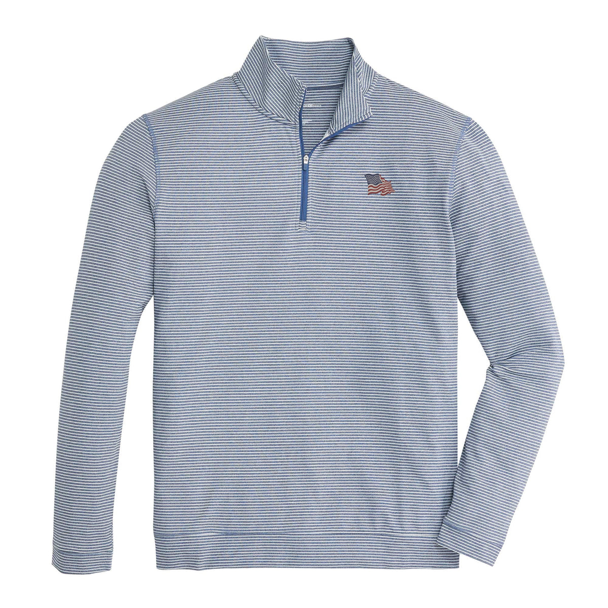 Onward Reserve Vintage Flag Flow Stripe Pullover- Dark Denim