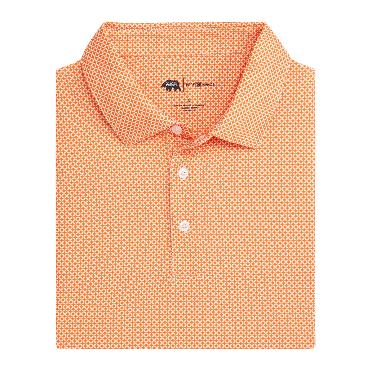 Onward Reserve Scope Performance Polo - Volunteer Orange
