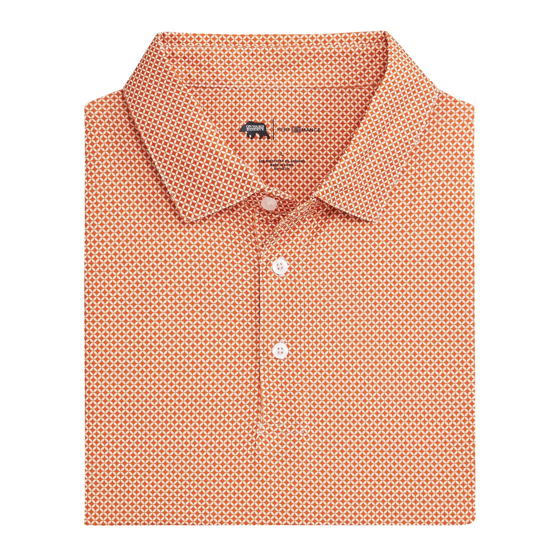 Onward Reserve Scope Performance Polo - Longhorn Orange