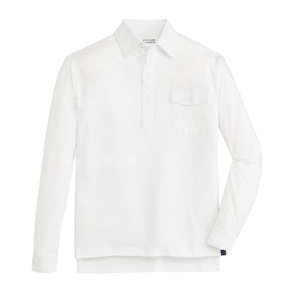 Onward Reserve Old School Long Sleeve Polo - White