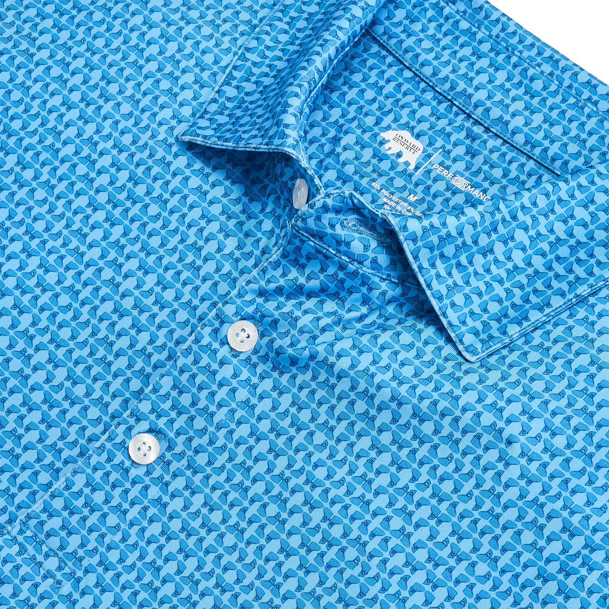 Onward Reserve Caddie Printed Performance Polo - Open Air