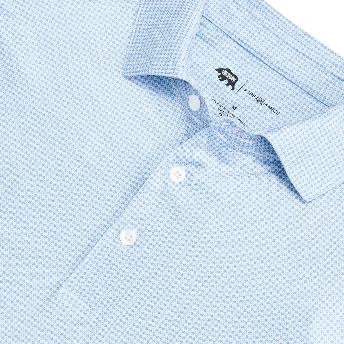 Onward Reserve Range Printed Performance Polo - Endless Sky