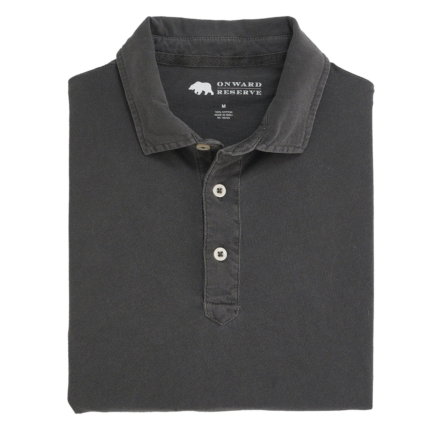 Onward Reserve Perry Short Sleeve Polo - Black