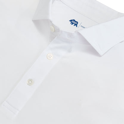 Onward Reserve Solid Performance Pique Polo - White