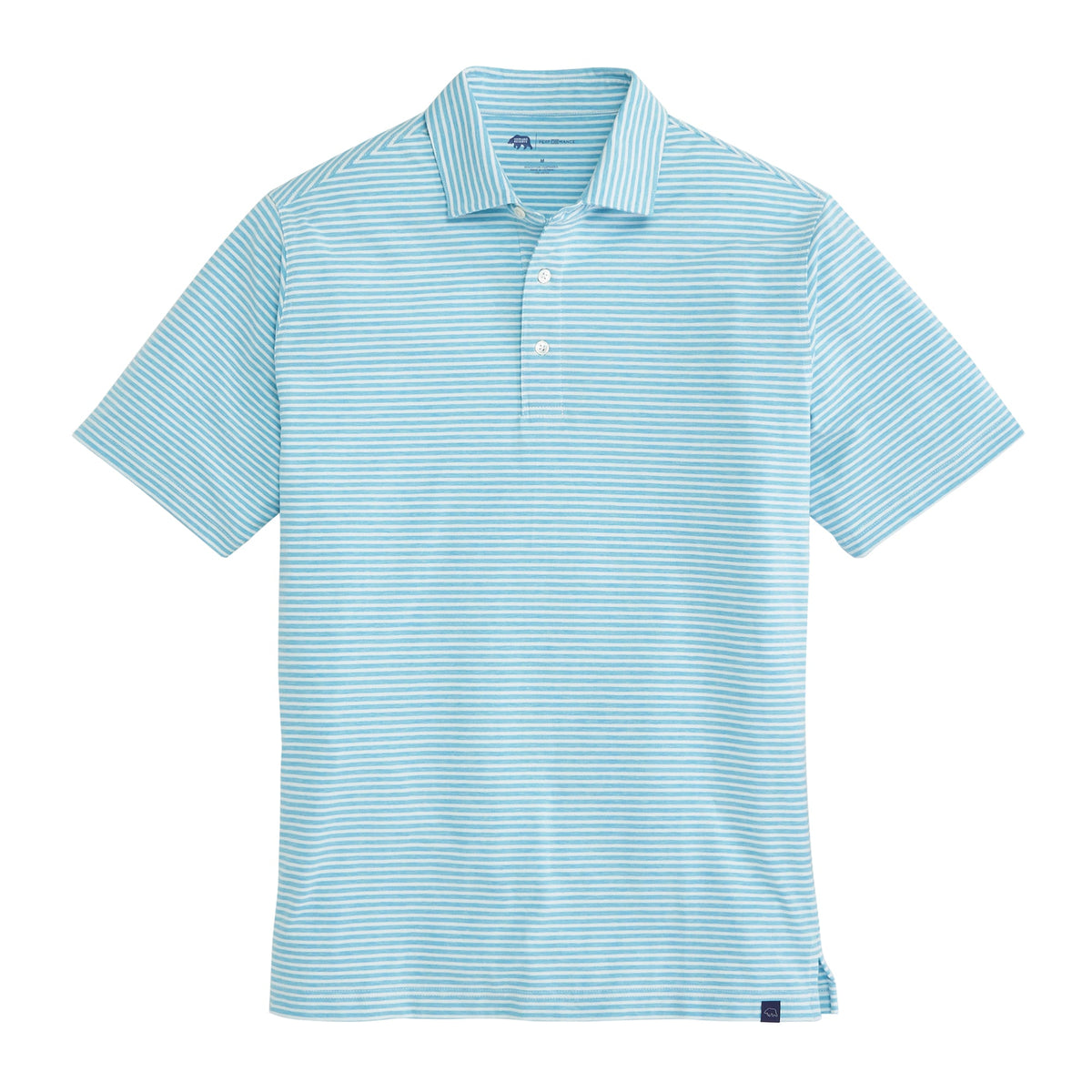 Onward Reserve Row Stripe Icon Polo - Cabana Blue