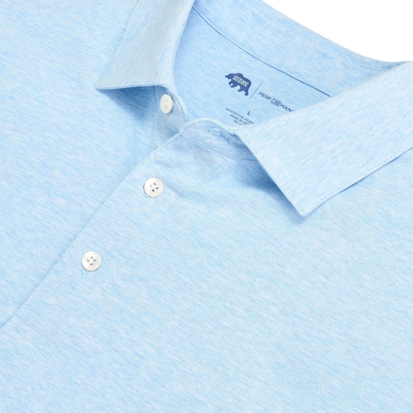 Onward Reserve Solid Icon Polo - Sky