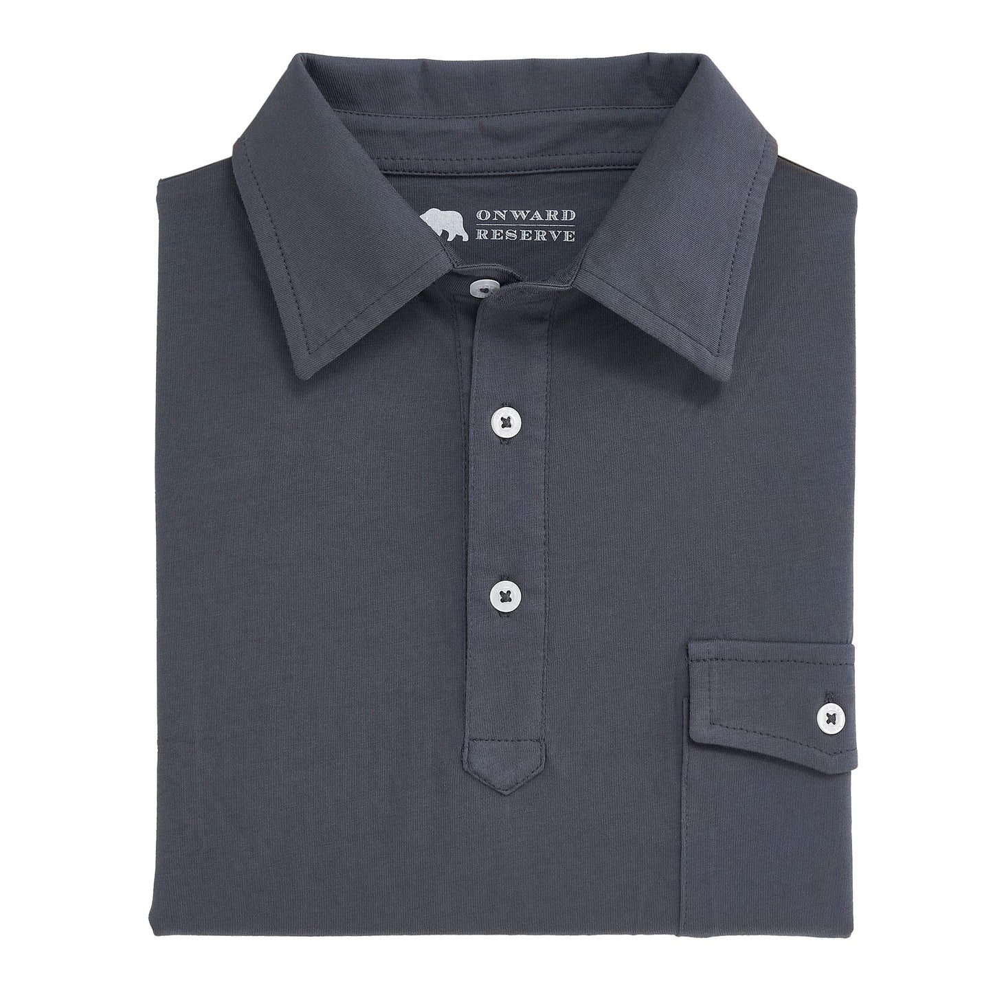 Onward Reserve Old School Polo - Ombre Blue