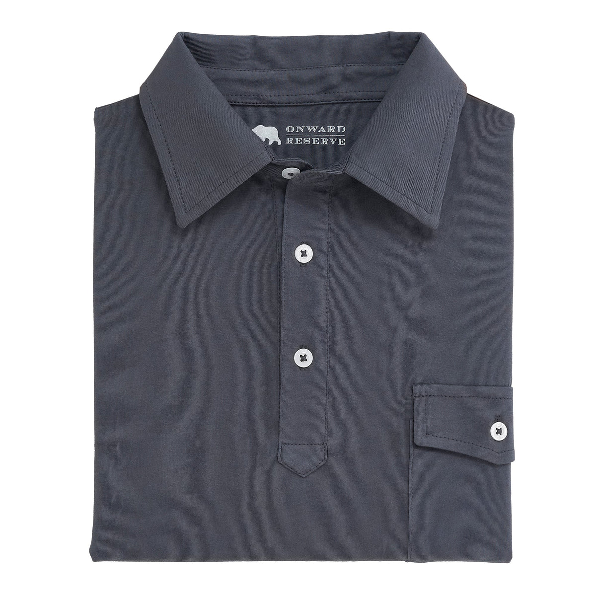 Onward Reserve Old School Polo - Ombre Blue