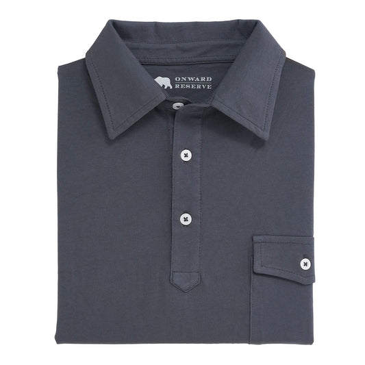 Onward Reserve Old School Polo - Ombre Blue