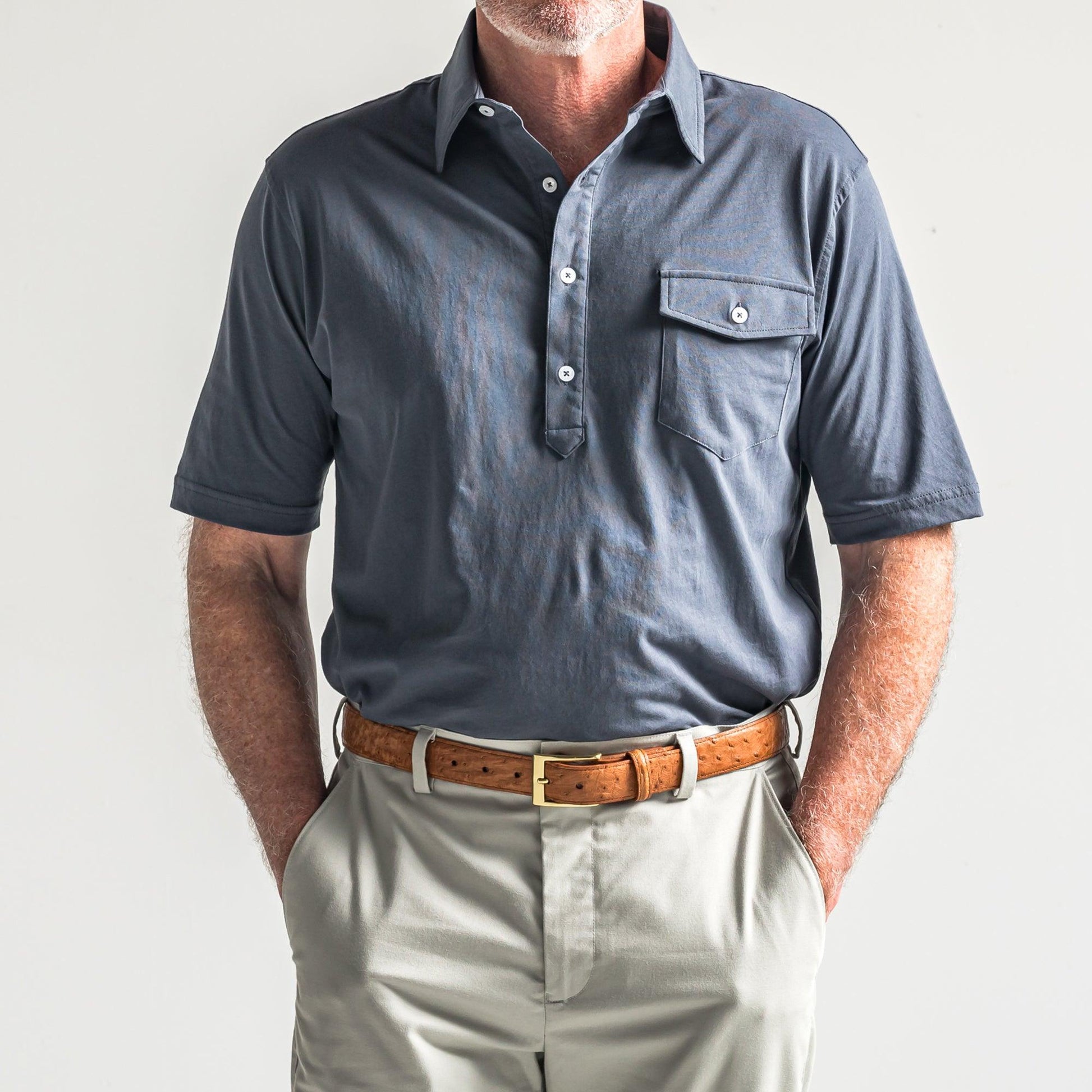 Onward Reserve Old School Polo - Ombre Blue