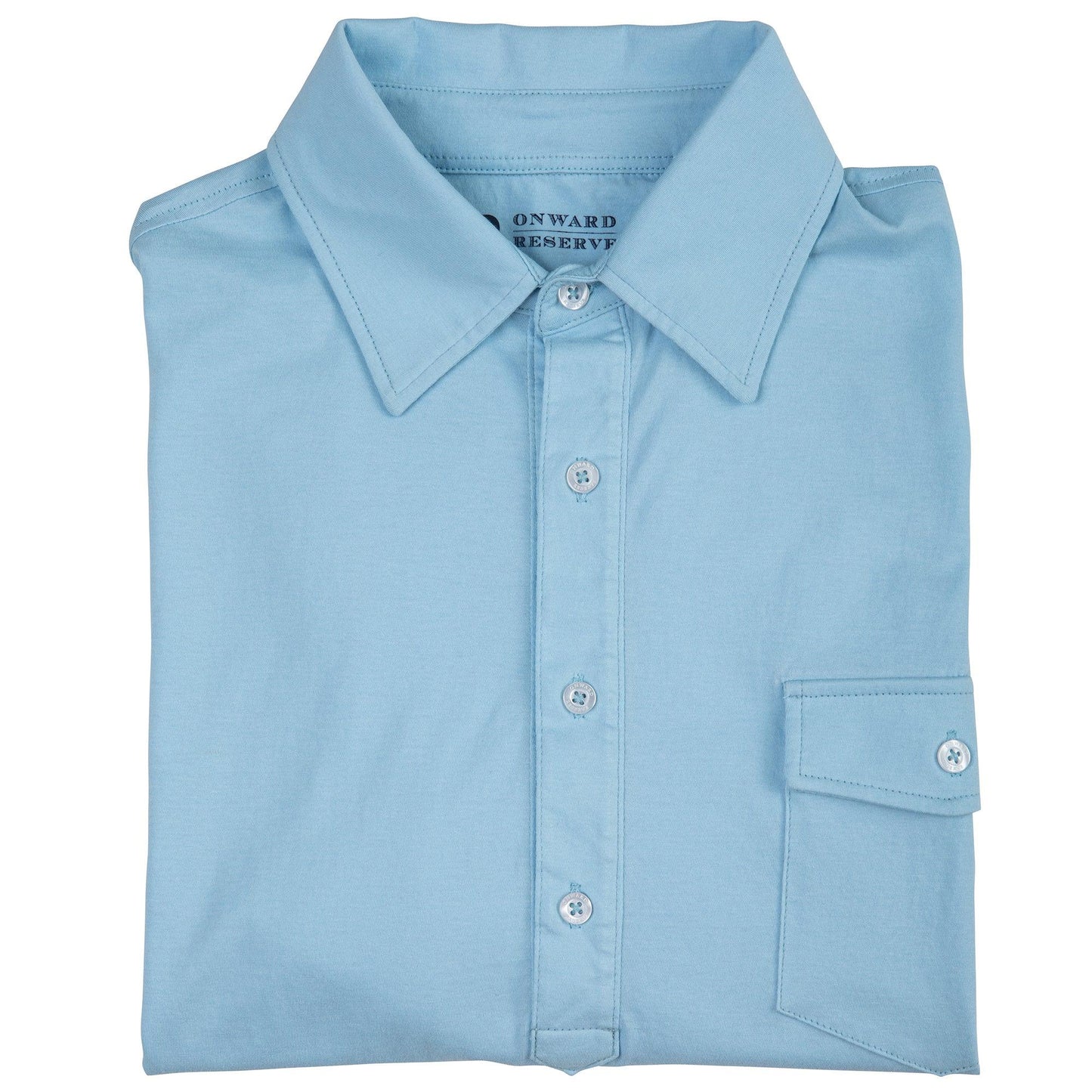 Onward Reserve Old School Polo - Blue Fog