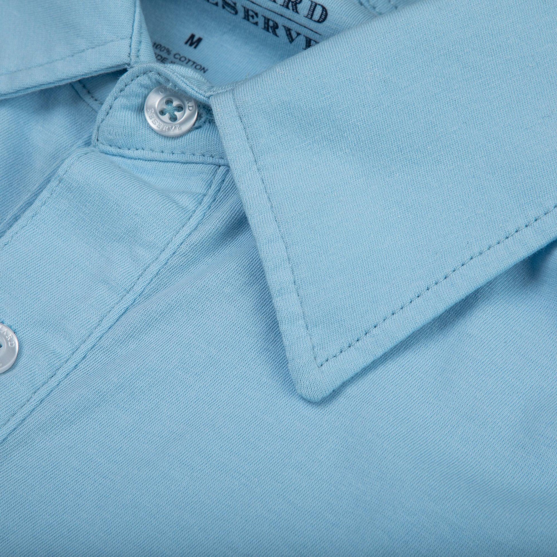 Onward Reserve Old School Polo - Blue Fog