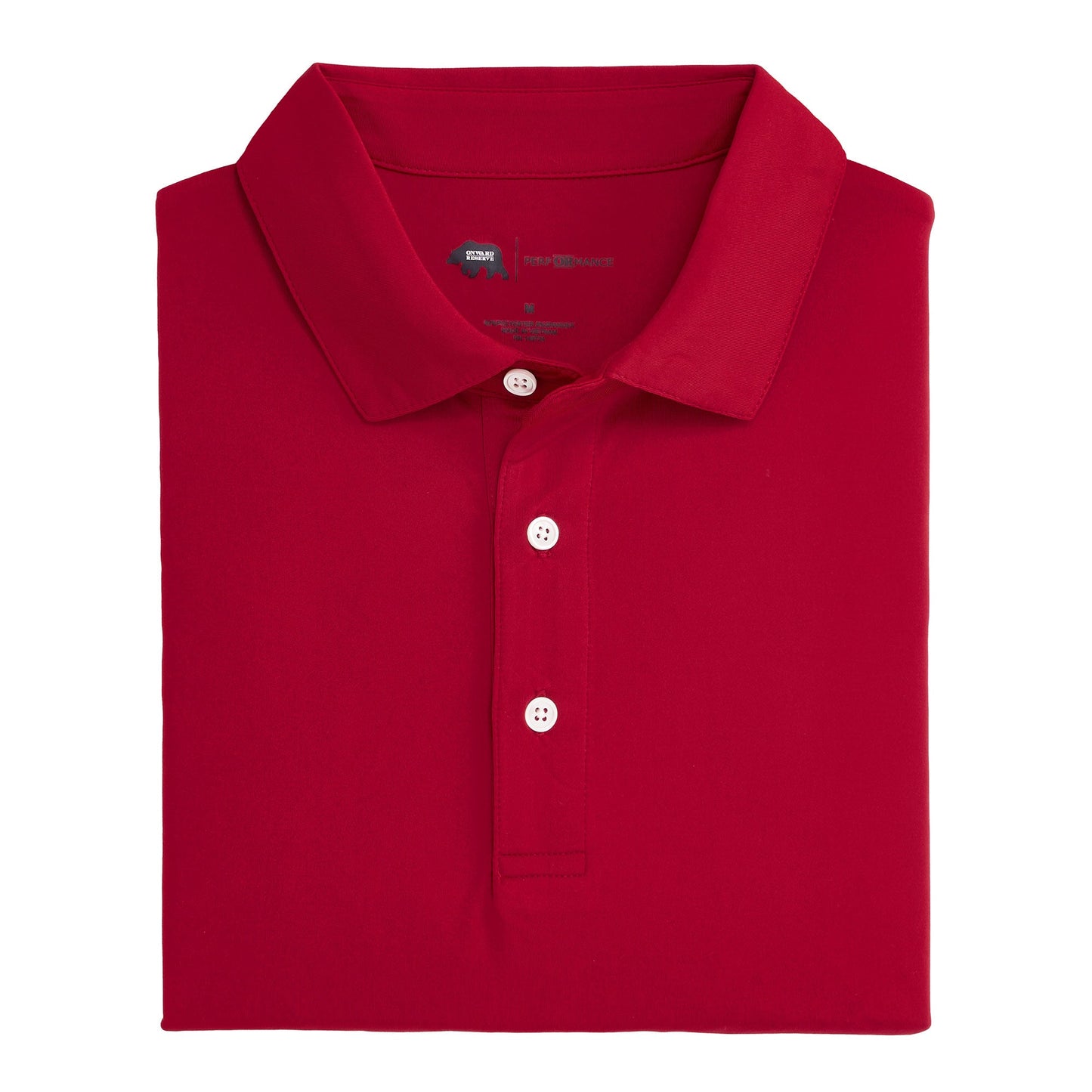 Onward Reserve Solid Performance Polo - Crimson