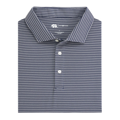 Onward Reserve Pairing Stripe Performance Pique Polo - Dark Denim