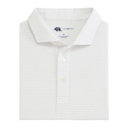 Onward Reserve Pairing Stripe Performance Pique Polo - Mirage Grey