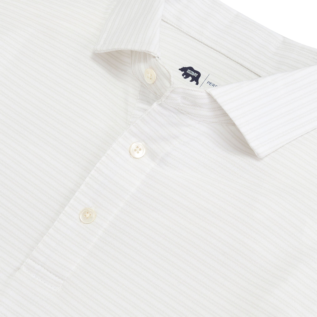 Onward Reserve Pairing Stripe Performance Pique Polo - Mirage Grey