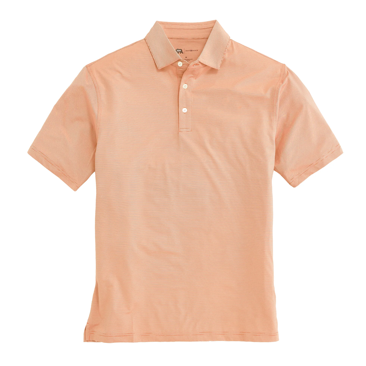Onward Reserve Hairline Stripe Performance Polo - Orange