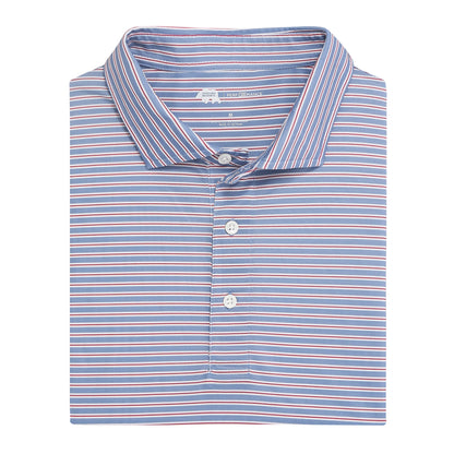 Onward Reserve Match Stripe Performance Pique Polo