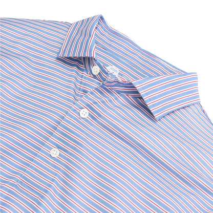 Onward Reserve Match Stripe Performance Pique Polo