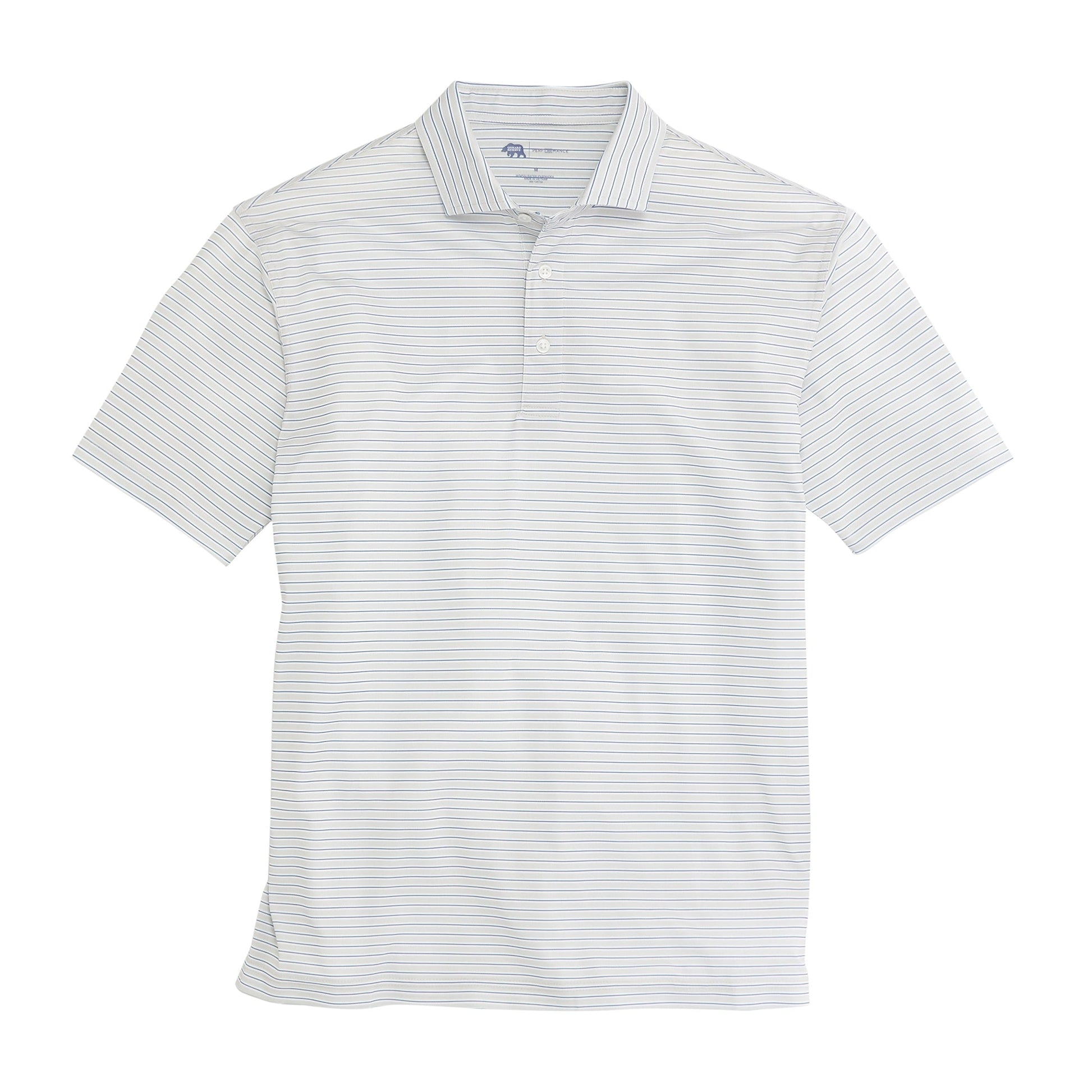 Onward Reserve Match Stripe Performance Pique Polo
