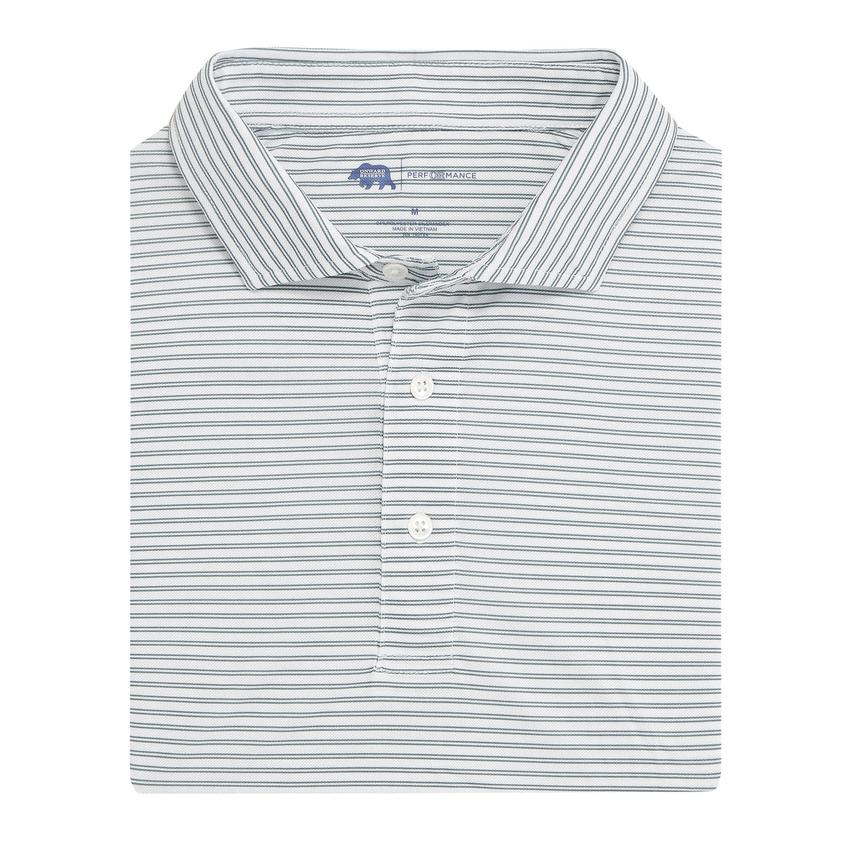Onward Reserve Pairing Stripe Performance Pique Polo