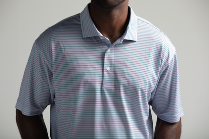 Onward Reserve Trophy Stripe Performance Pique Polo
