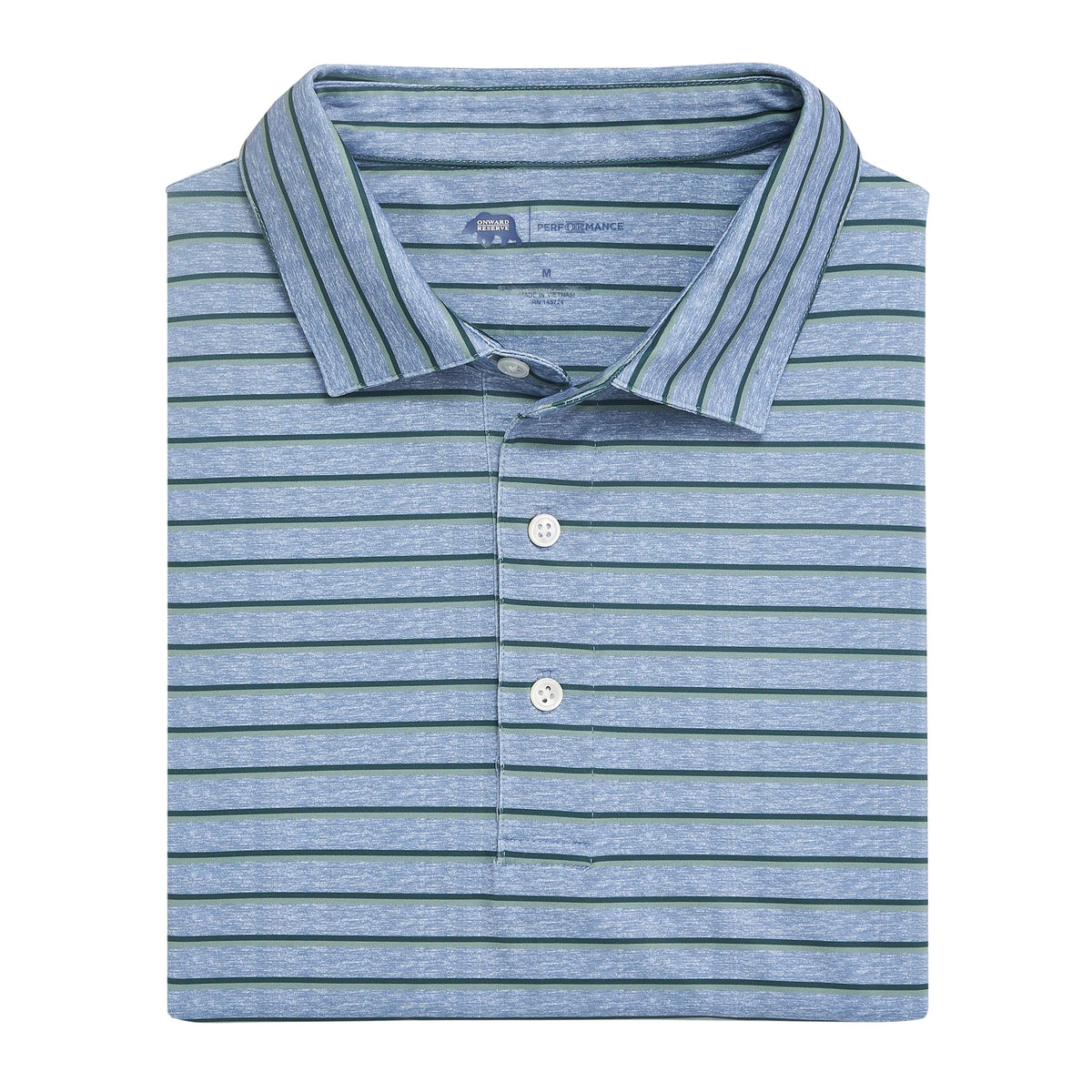 Onward Reserve Fairway Stripe Performance Polo