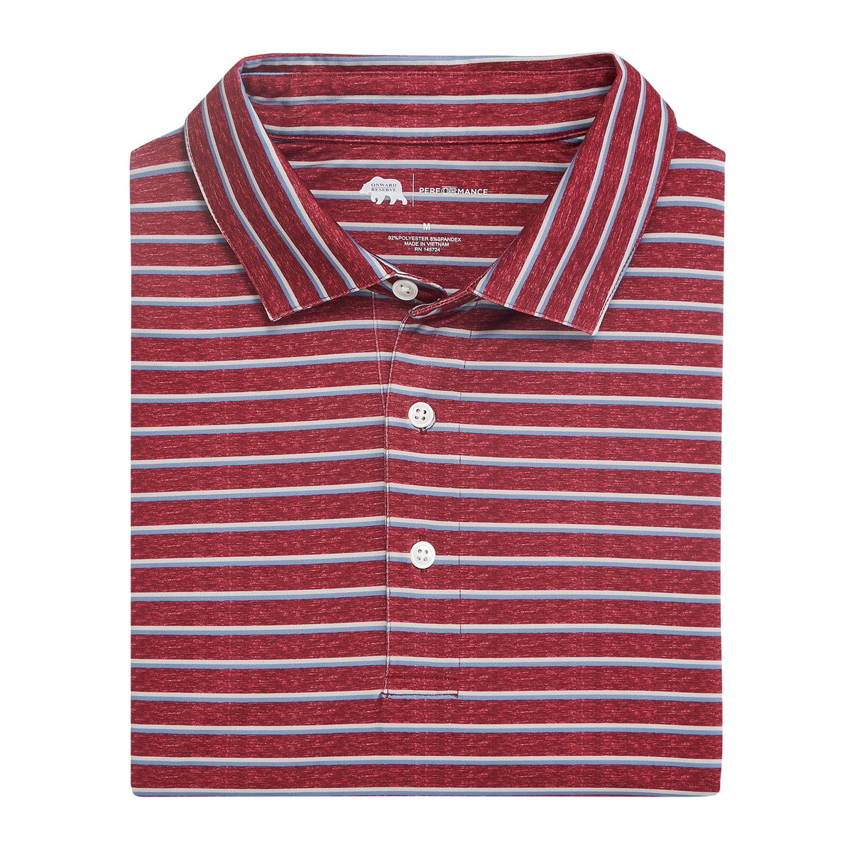 Onward Reserve Fairway Stripe Performance Polo