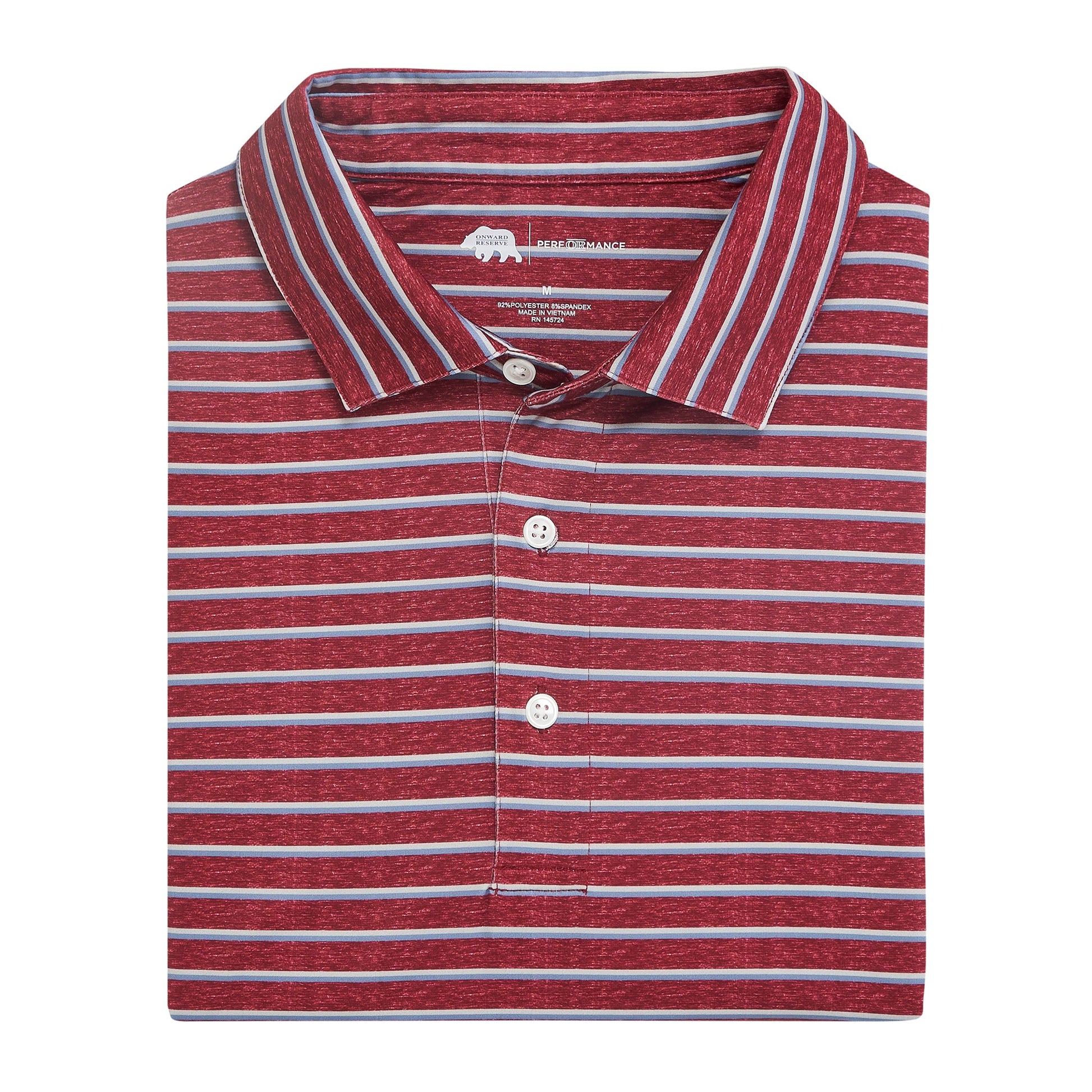 Onward Reserve Fairway Stripe Performance Polo