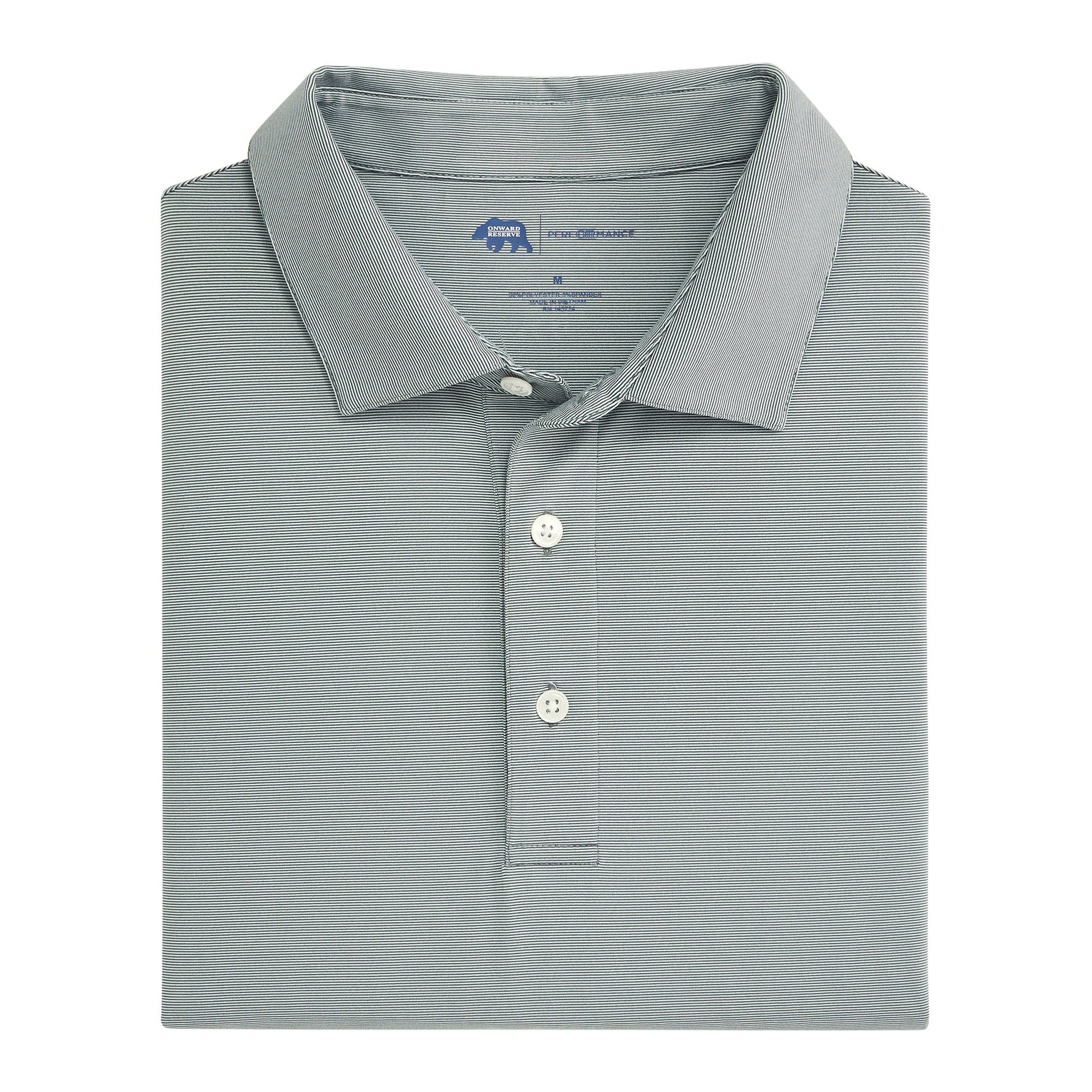 Onward Reserve Hairline Stripe Performance Polo