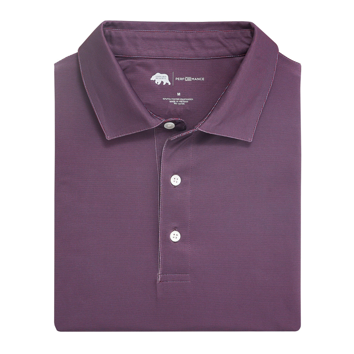 Onward Reserve Hairline Stripe Performance Polo