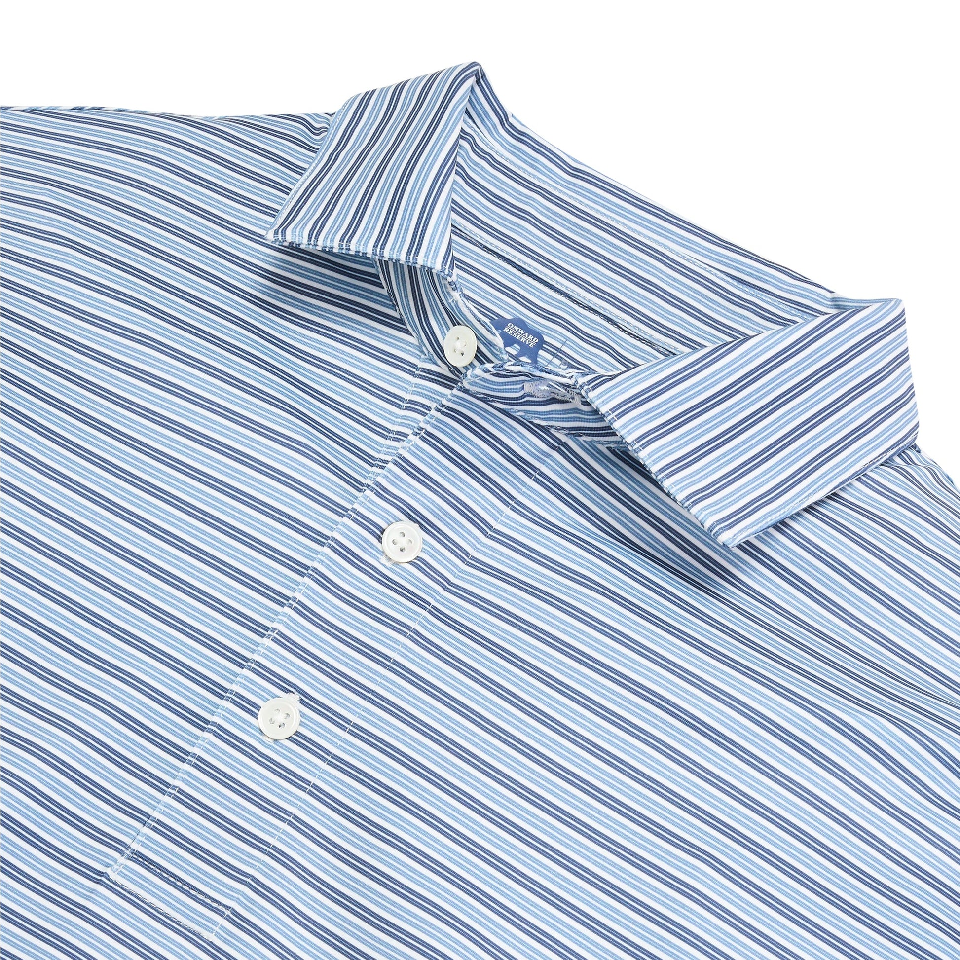 Onward Reserve Wedge Stripe Performance Polo