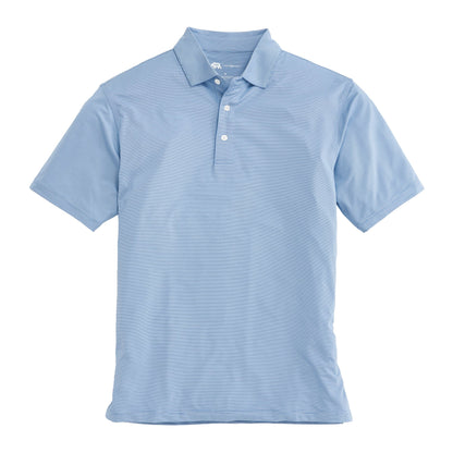 Onward Reserve Hairline Stripe Performance Polo - Sport Blue