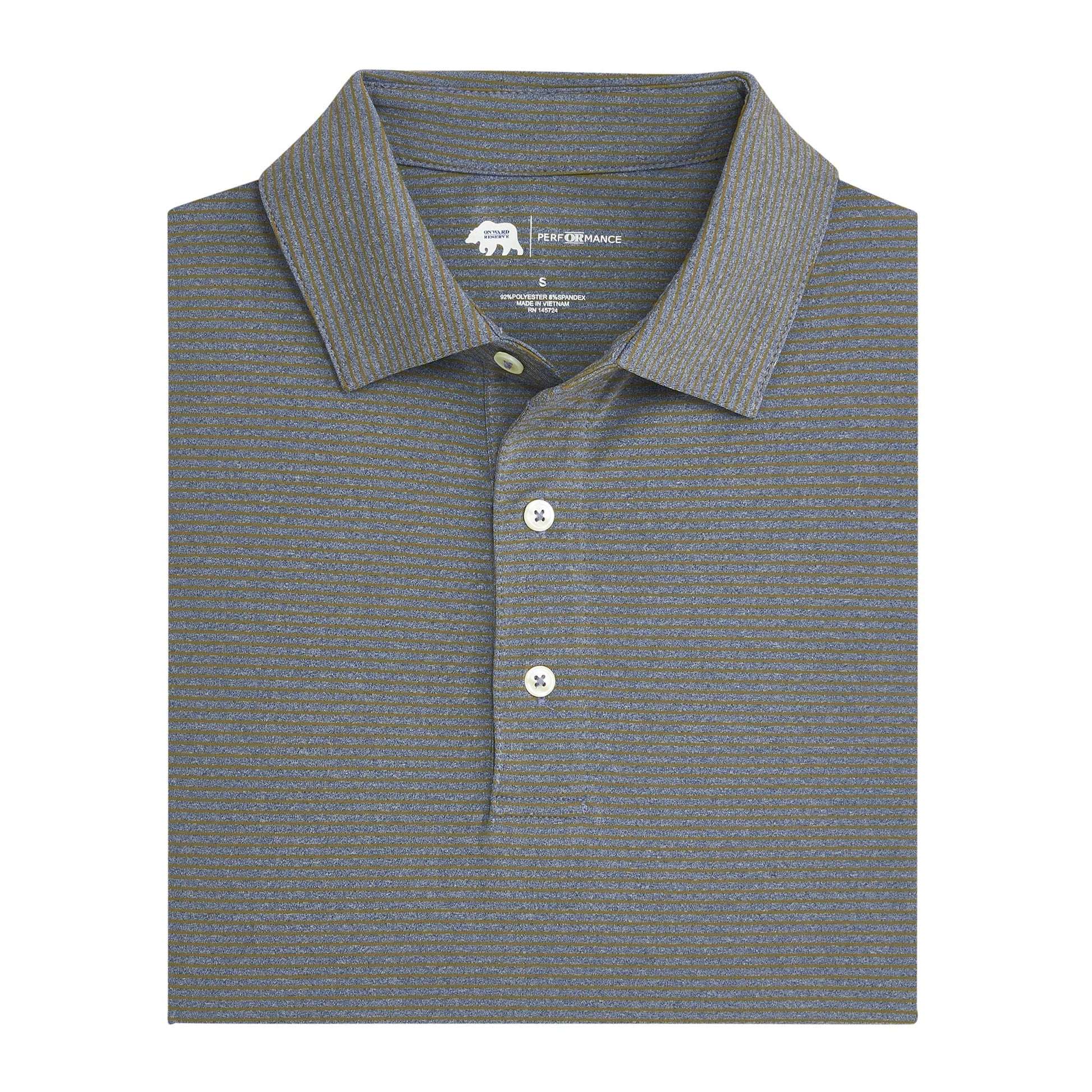 Onward Reserve Birdie Stripe Performance Polo