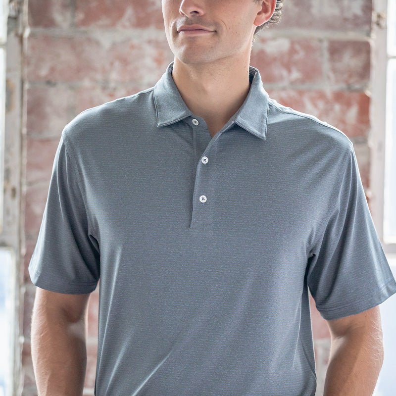 Onward Reserve Birdie Stripe Performance Polo