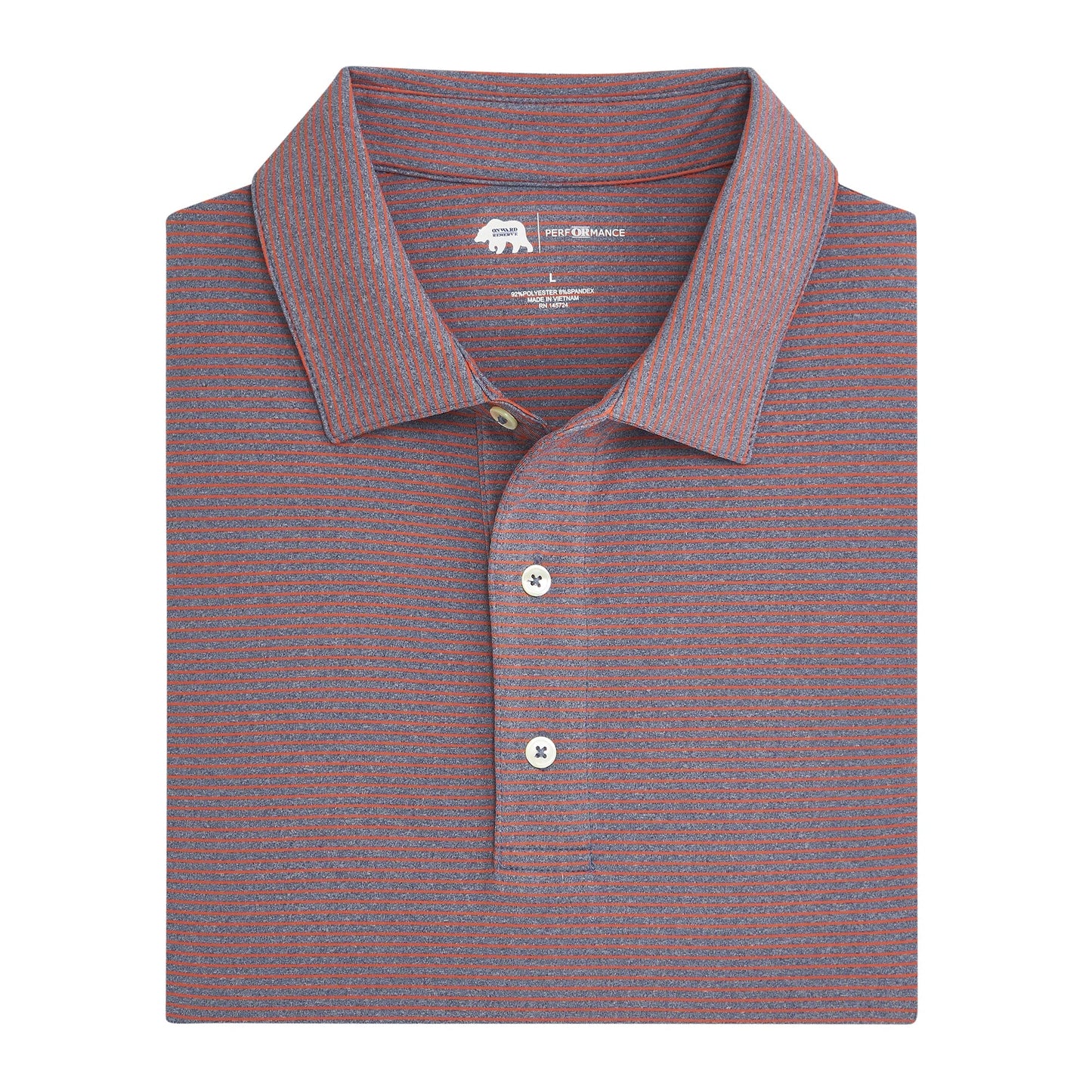 Onward Reserve Birdie Stripe Performance Polo