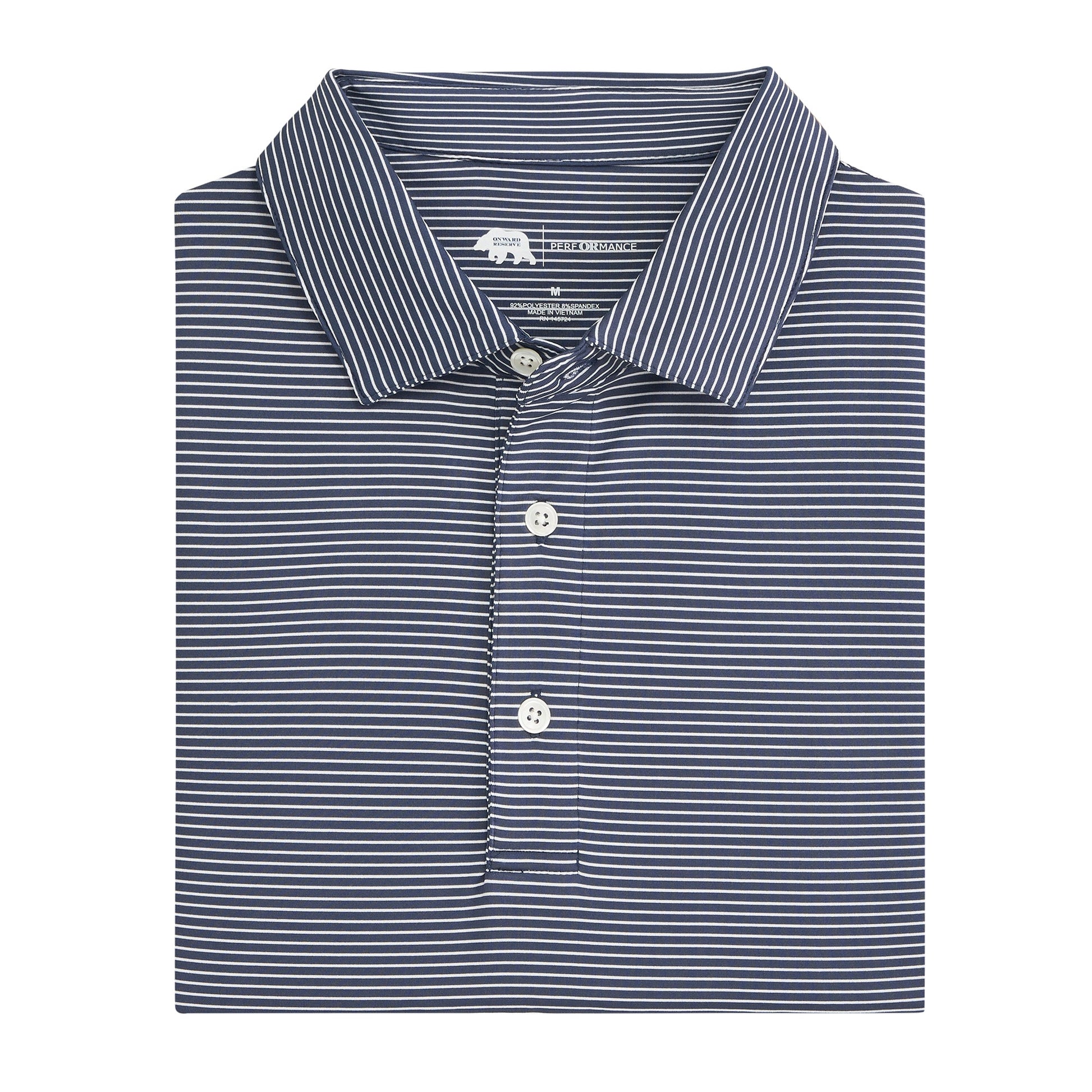 Onward Reserve Birdie Stripe Performance Polo