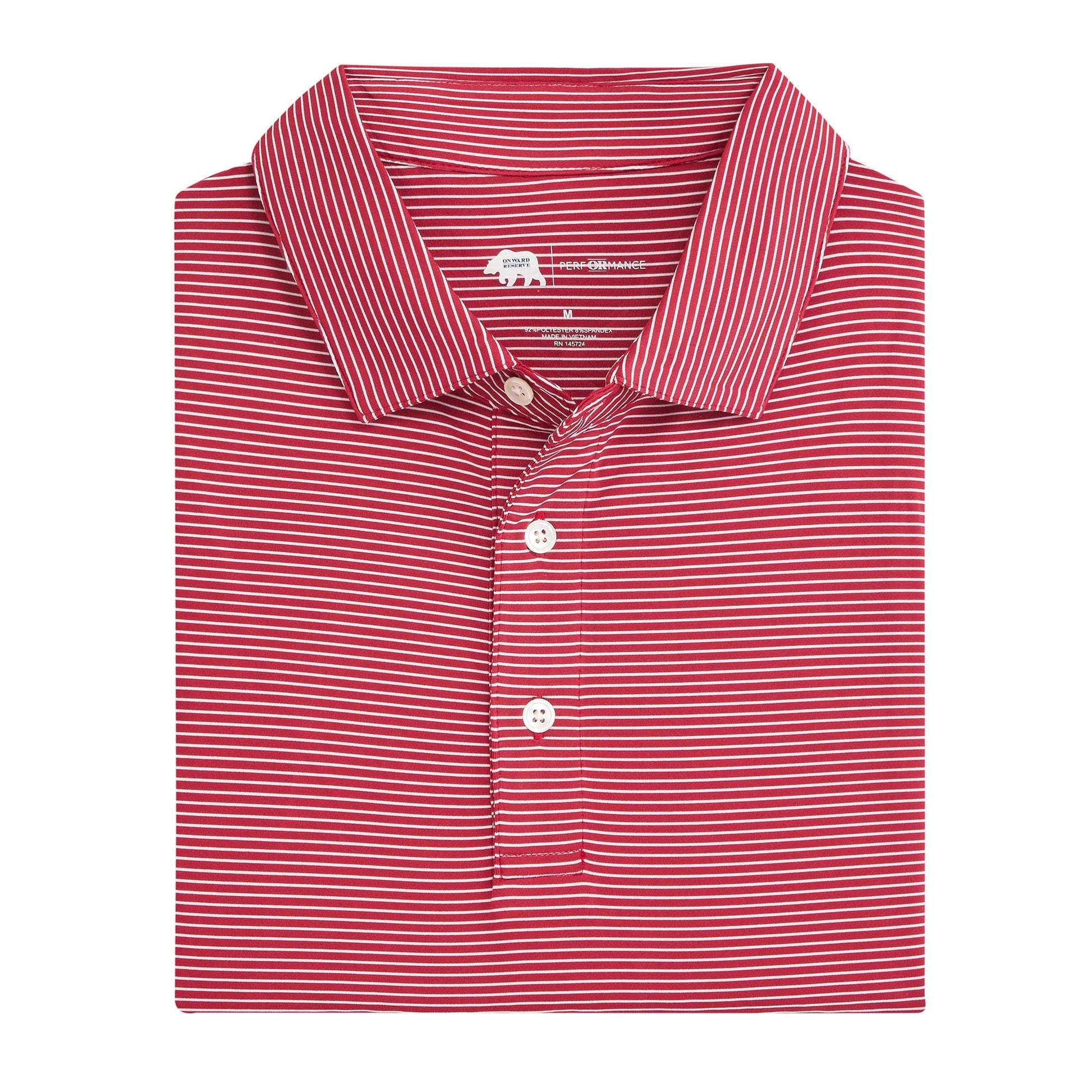 Onward Reserve Birdie Stripe Performance Polo