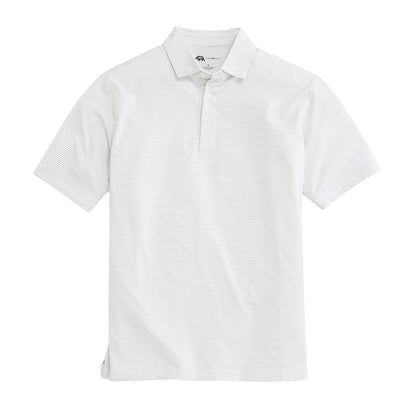 Onward Reserve Birdie Stripe Performance Polo - Mirage Grey