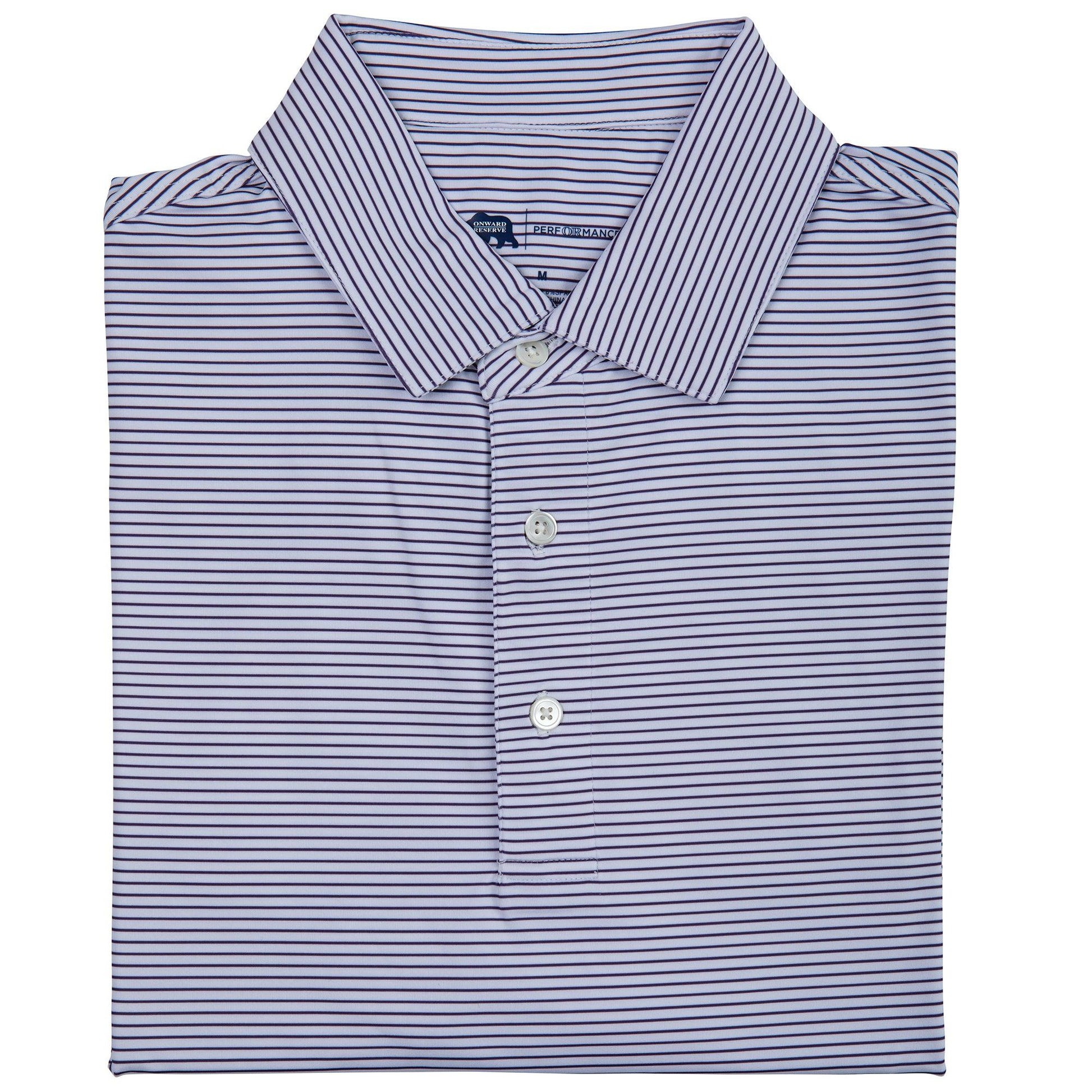Onward Reserve Birdie Stripe Performance Polo
