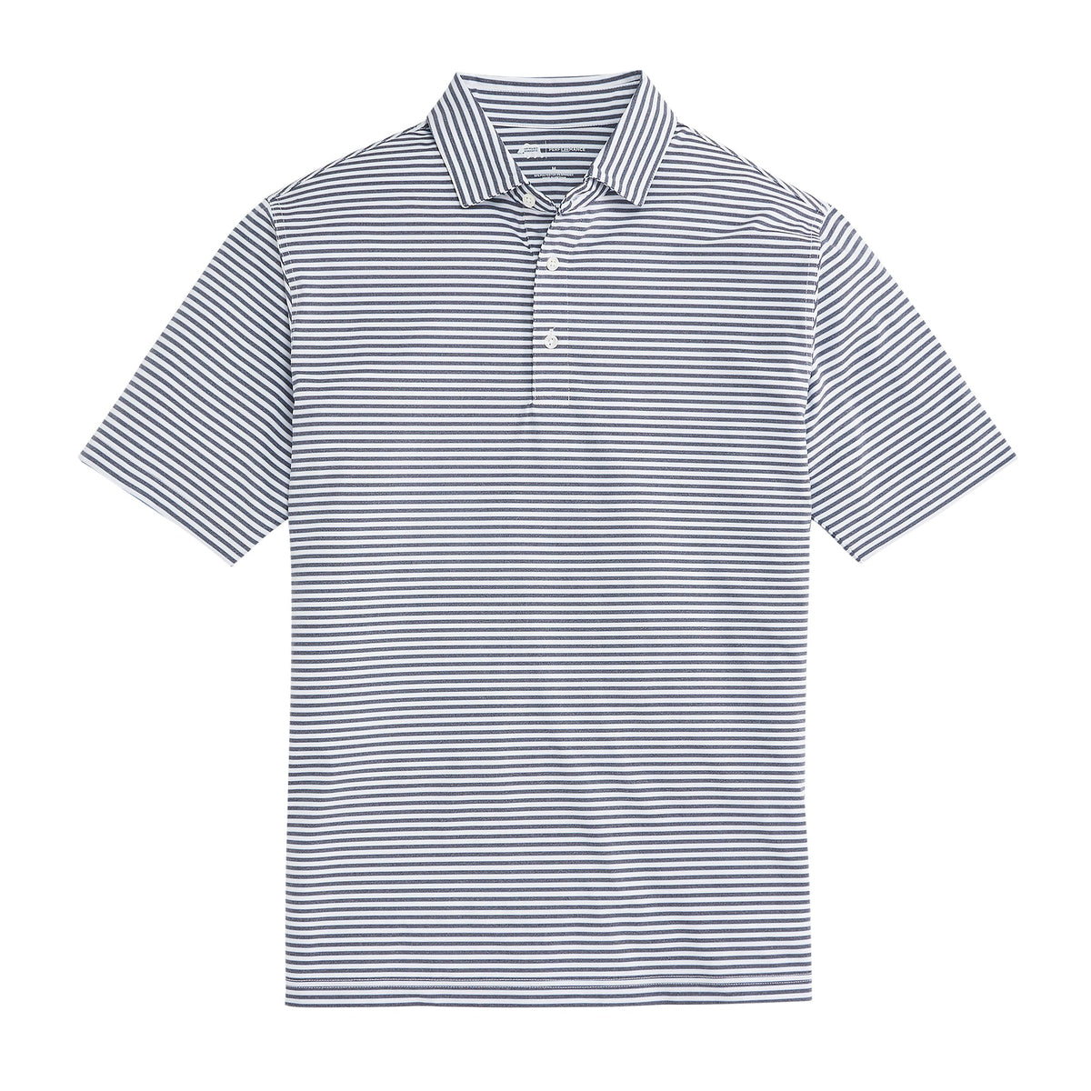 Onward Reserve Mulligan Stripe Performance Polo - Classic Navy