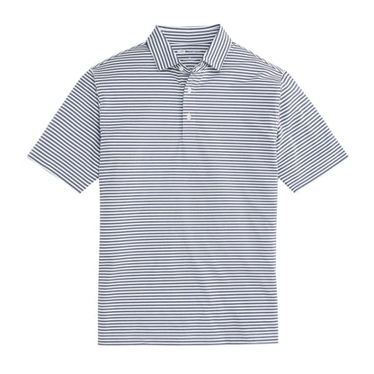 Onward Reserve Mulligan Stripe Performance Polo - Classic Navy