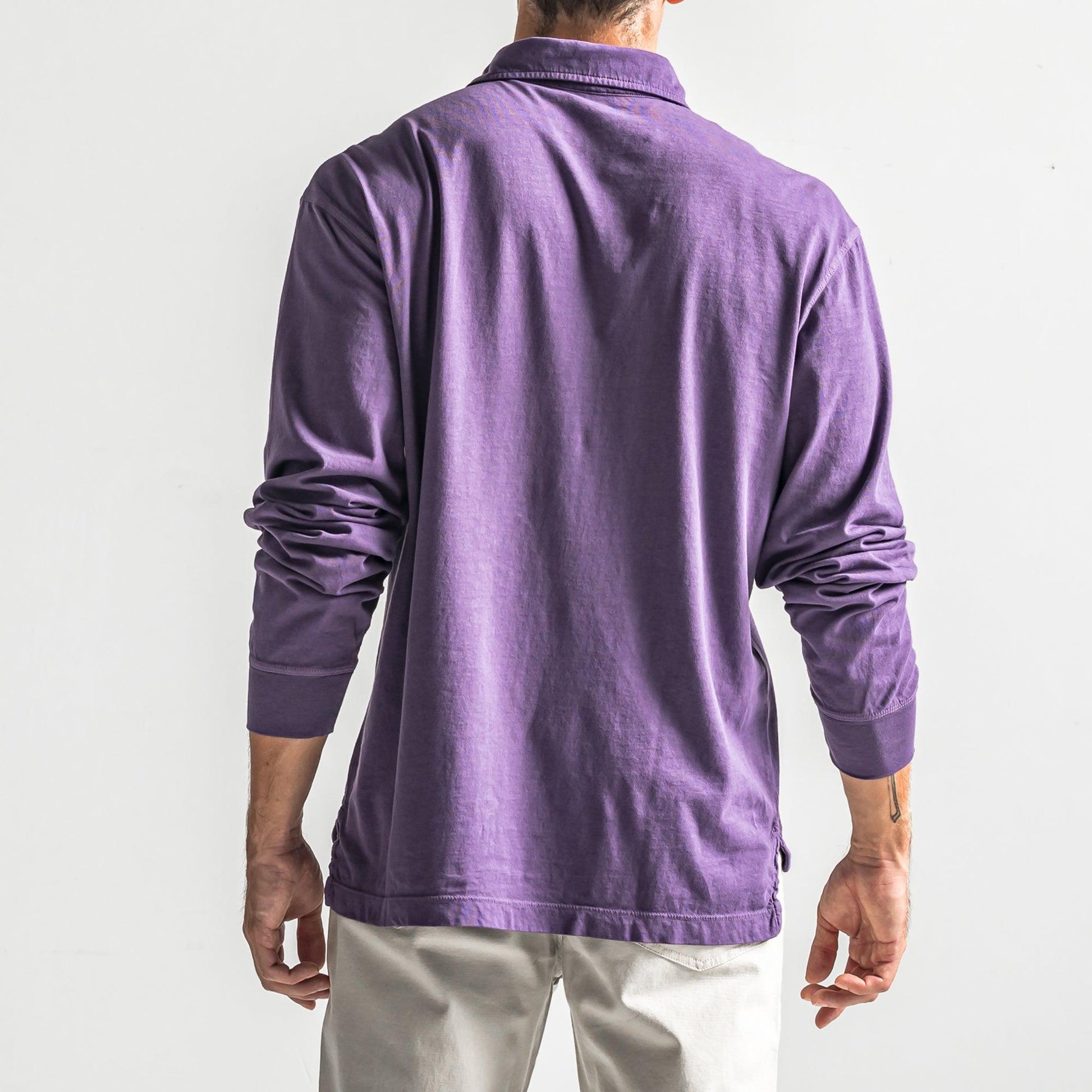 Onward Reserve Perry Long Sleeve Polo - Loganberry