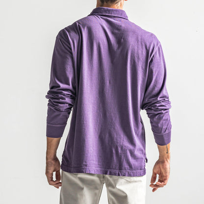 Onward Reserve Perry Long Sleeve Polo - Loganberry