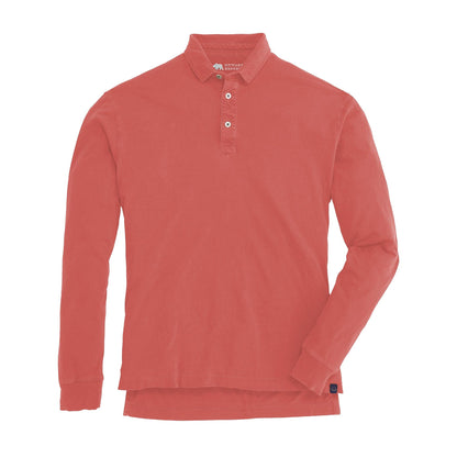 Onward Reserve Perry Long Sleeve Polo - Red
