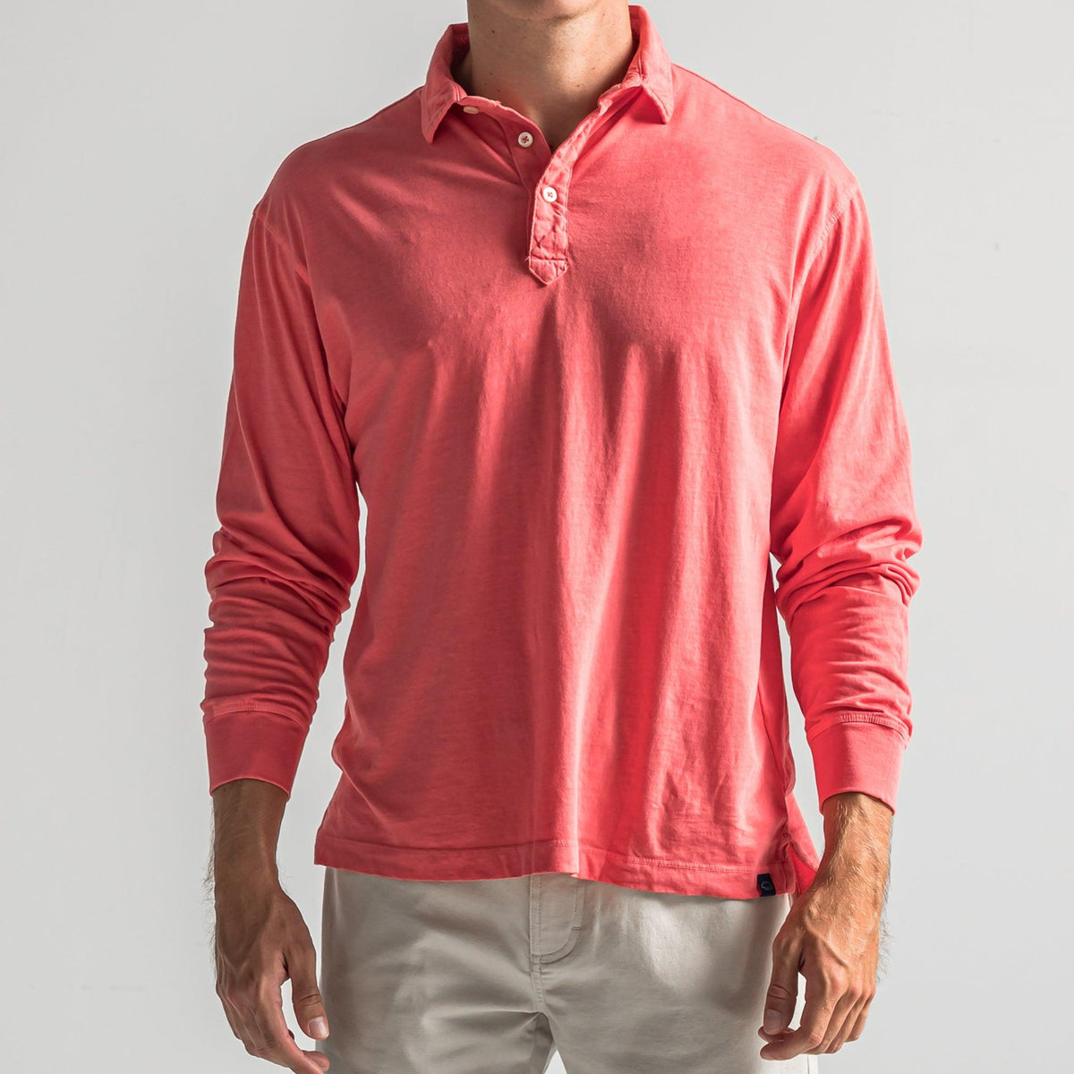 Onward Reserve Perry Long Sleeve Polo - Red