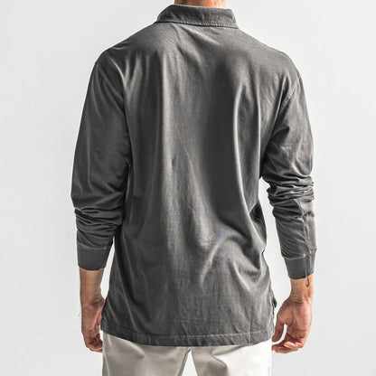 Onward Reserve Perry Long Sleeve Polo - Black