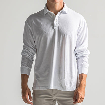 Onward Reserve Perry Long Sleeve Polo - White